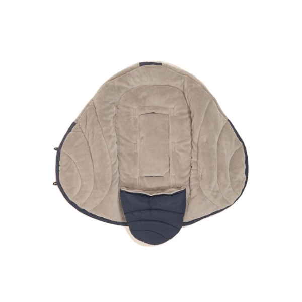 Kaiser Couverture Enveloppante Coocoon Noir/Gris - Nacelle Et Siège Auto - Polaire Douce