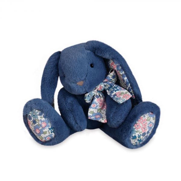 Peluche Lapin Bleu Copains Câlins 25 cm