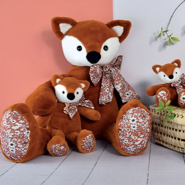 Peluche Copains Câlins Renard orange 60 cm