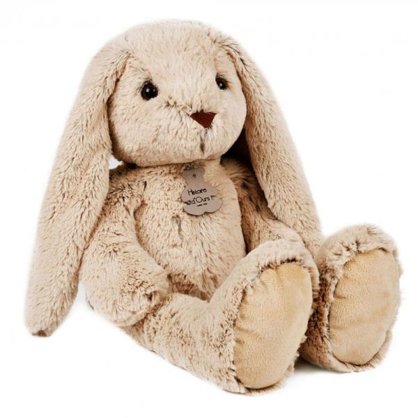 Peluche géante lapin beige Copains Câlins 50 cm