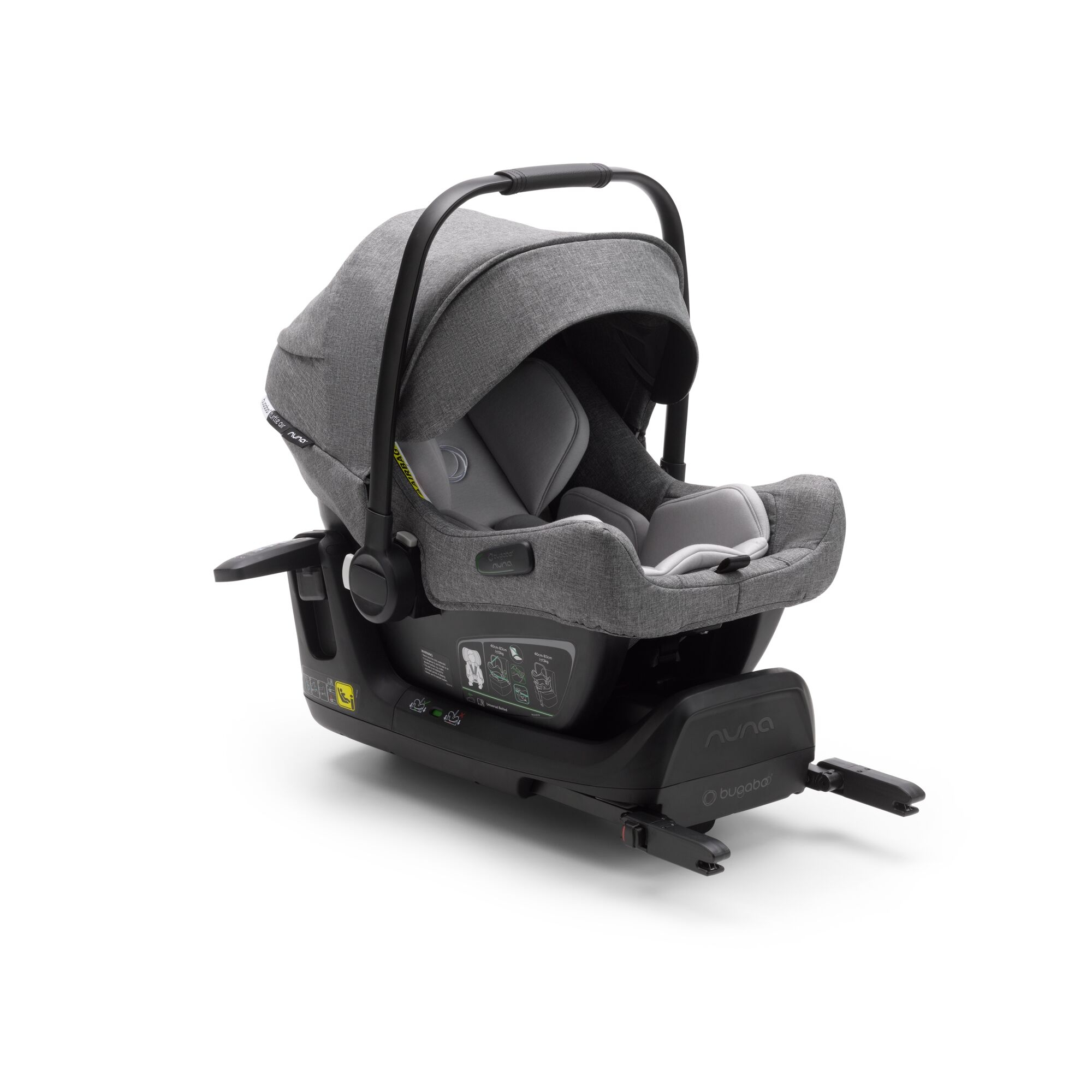 Bugaboo Siege Auto Turtle Air By Nuna Grey Melange Made In Bebe Bugaboo Siege Auto Turtle Air By Nuna Grey Melange Made In Bebe