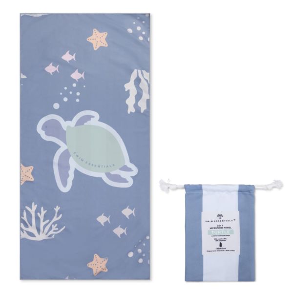 Serviette microfibre 135x65 cm - Coral Bliss Blue
