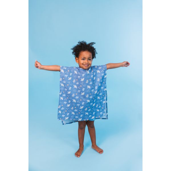 Poncho de plage Mer de corail 55 x 50 cm