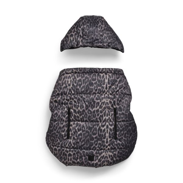 Protection d’hiver 2 en 1 pour porte-bébé et poussette Le Leopard