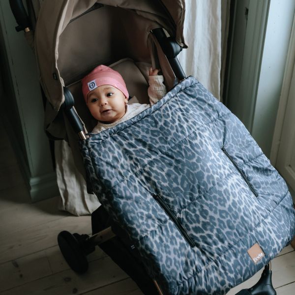 Protection d’hiver 2 en 1 pour porte-bébé et poussette Le Leopard