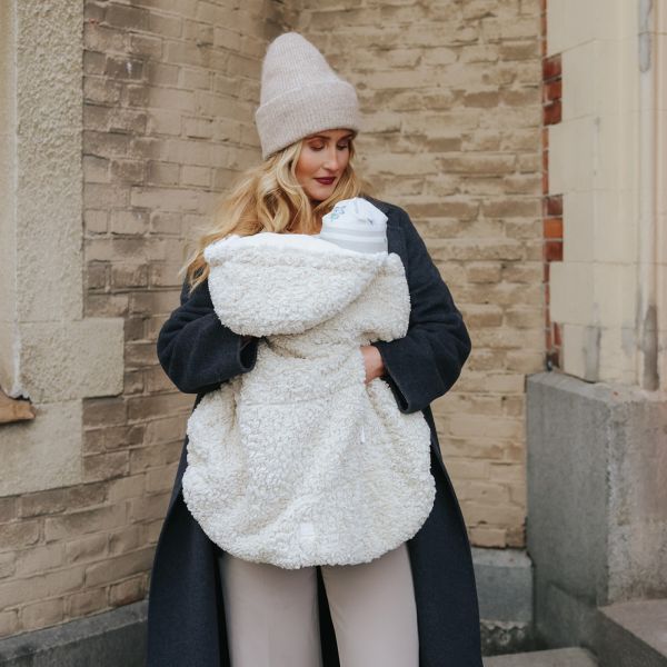 Protection d’hiver 2 en 1 pour porte-bébé et poussette Soft Sherpa