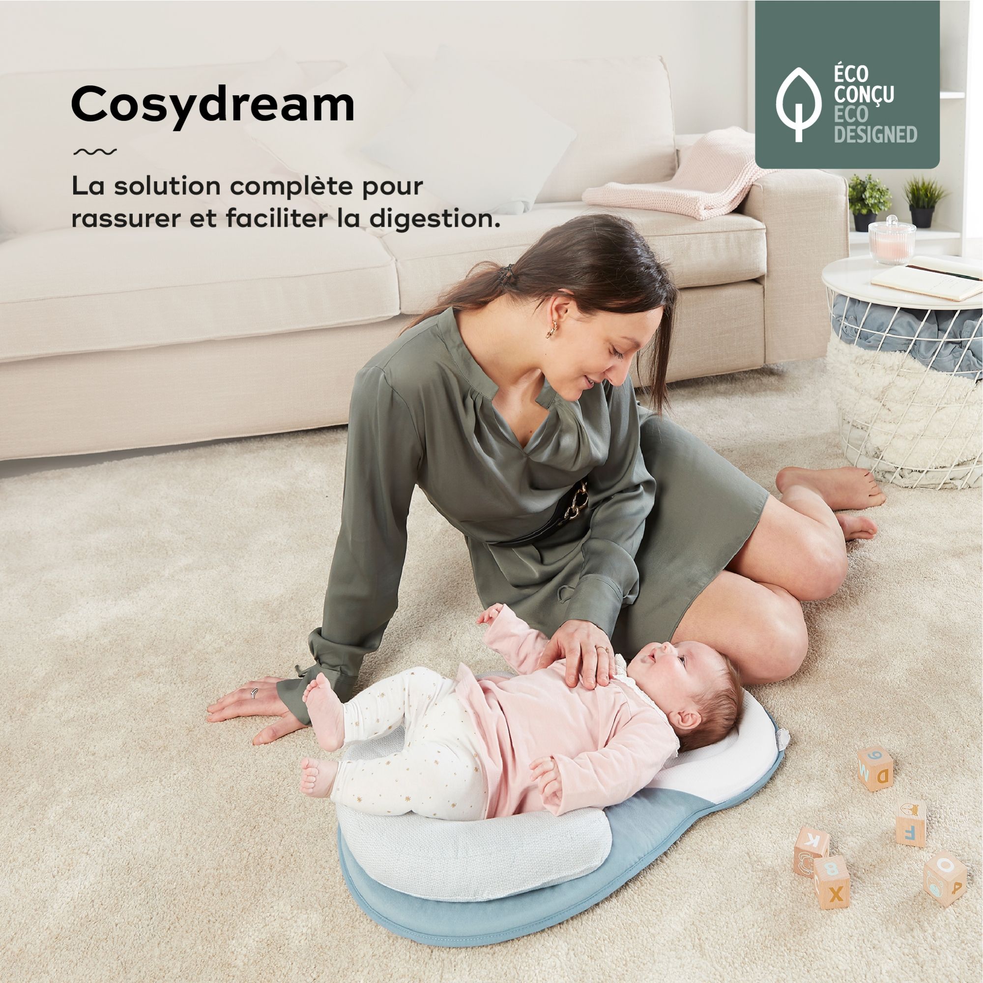 Cale bébé Cosydream+ avec ceinture - Made in Bébé