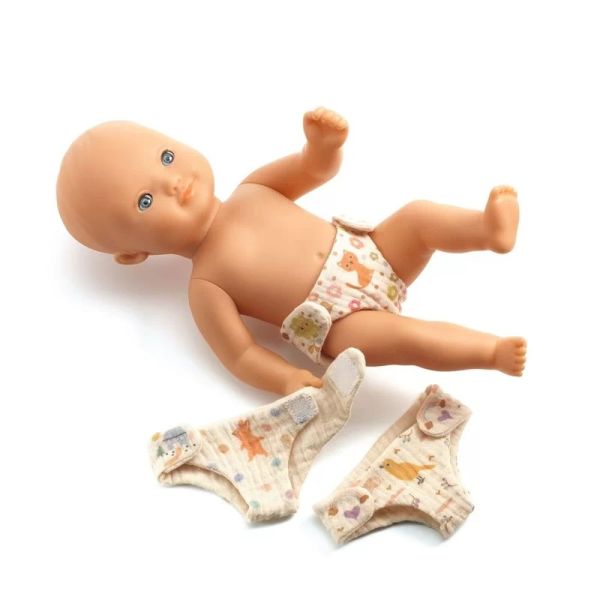 Lot de 3 couches pour poupée Poméa