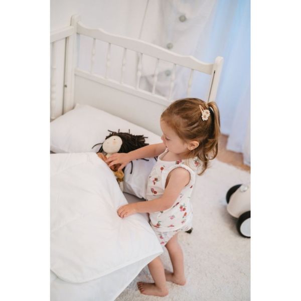 Couette pour enfant 100 x 140 cm en coton bio Blanc