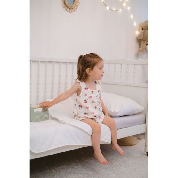 Couette pour enfant 100 x 140 cm en coton bio Blanc