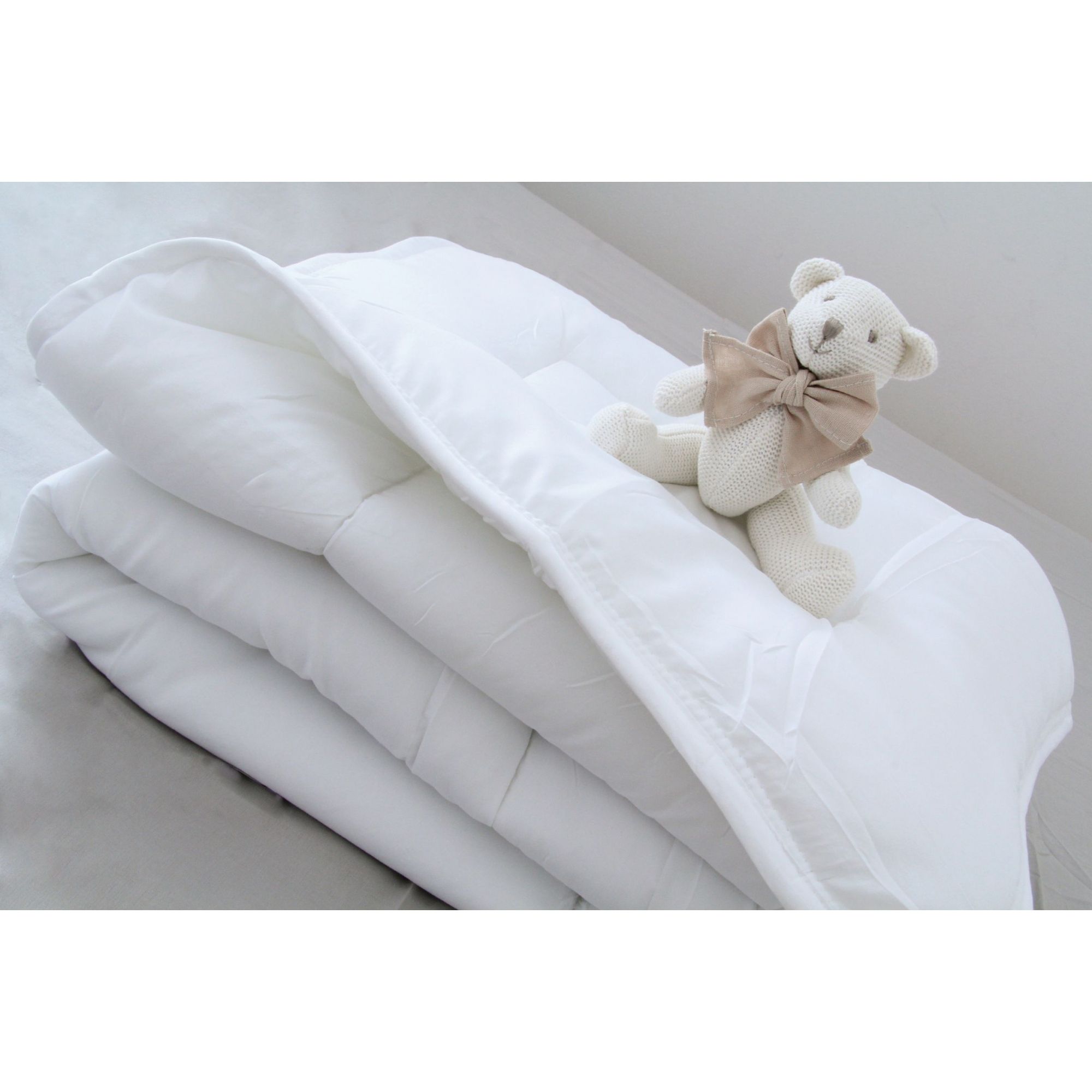 Pack bio couette + oreiller 100x140 cm / 40x60 cm Blanc - Made in Bébé