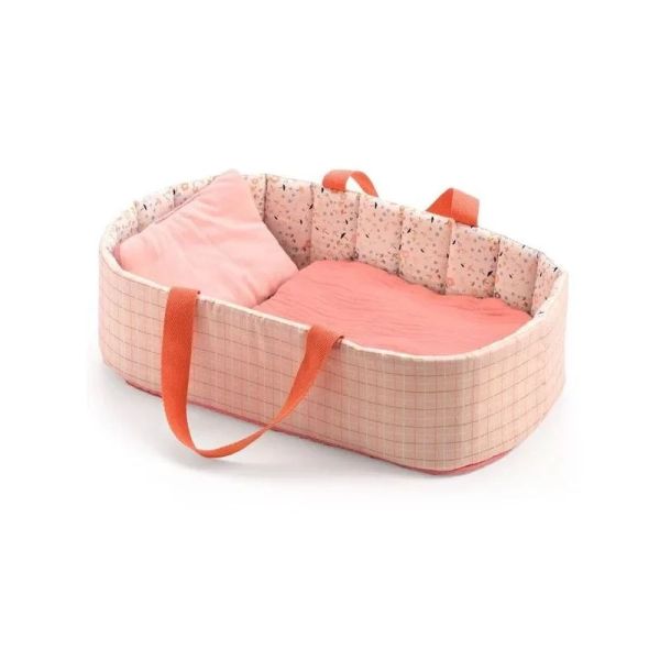 Couffin pour poupée Poméa Pink lines