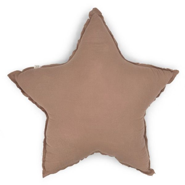 Coussin Grande Etoile Caramel glacé