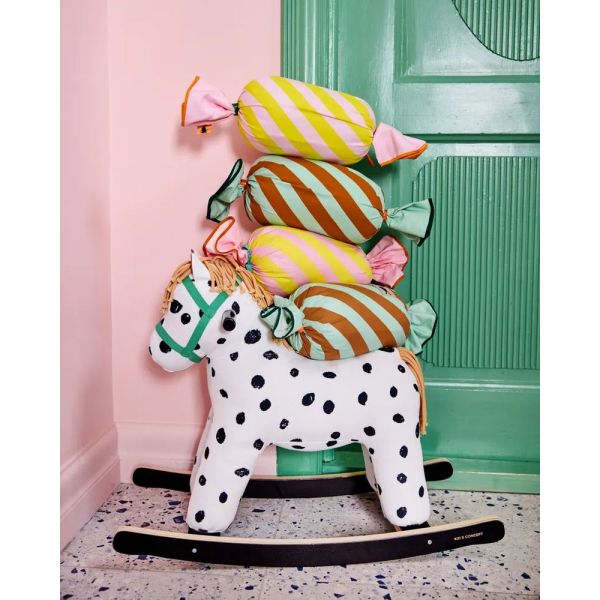 Coussin décoratif bonbon Rose FIFI