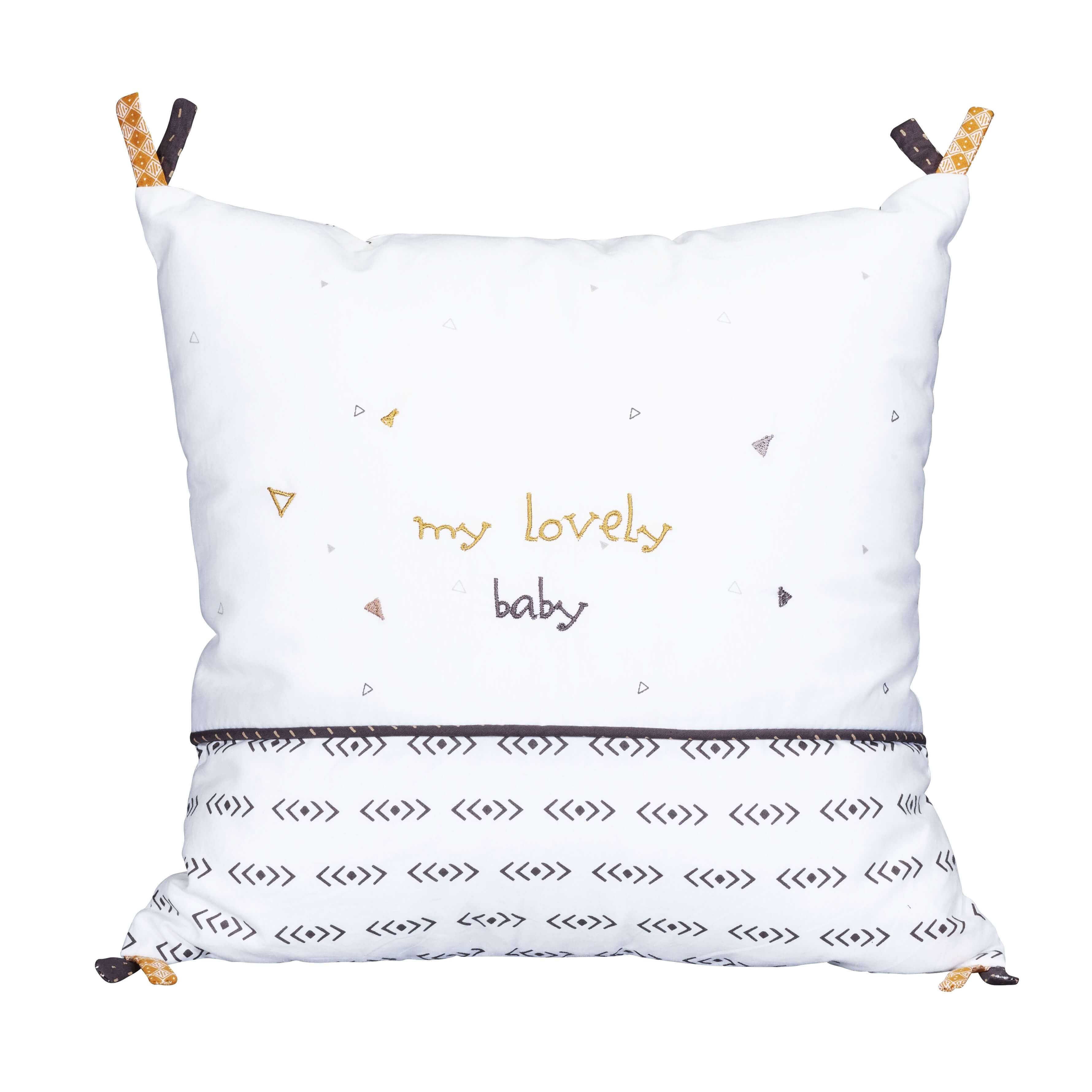 Sauthon Baby Deco Coussin Decoratif Carre Kenza Made In Bebe Sauthon Baby Deco Coussin Decoratif Carre Kenza Made In Bebe