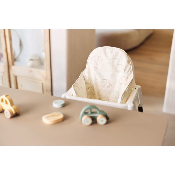 Coussin d’assise chaise bébé Elephant Tales