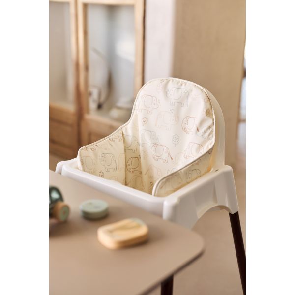 Coussin d’assise chaise bébé Elephant Tales