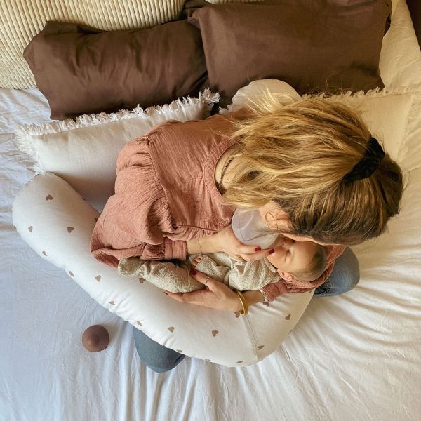 Coussin d'allaitement polyester Little Coeur