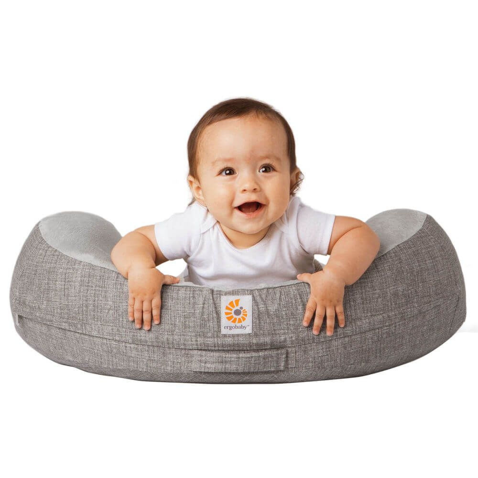 Ergobaby Coussin d'Allaitement Natural Curve avec sangle : Gris