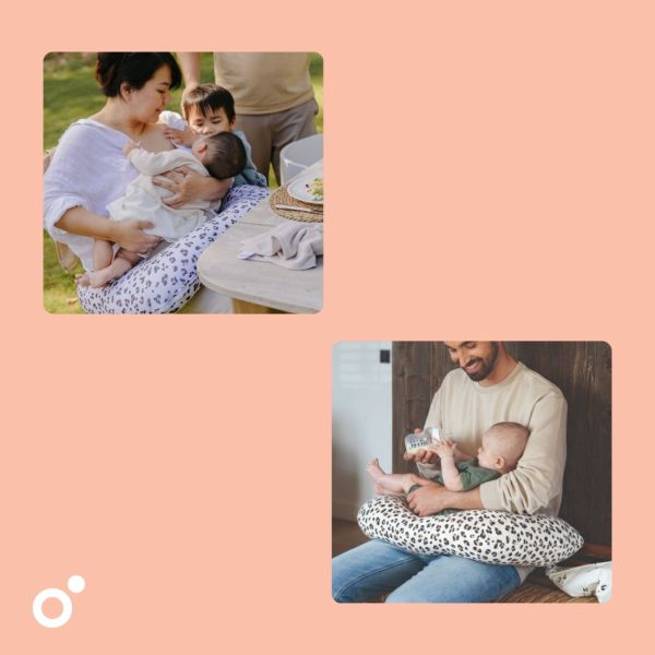 Coussin d’allaitement compact Softy Leopard Cream