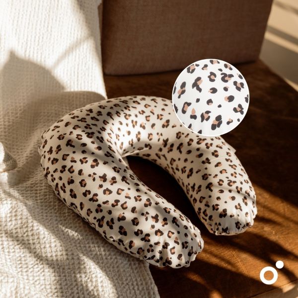 Coussin d’allaitement compact Softy Leopard Cream