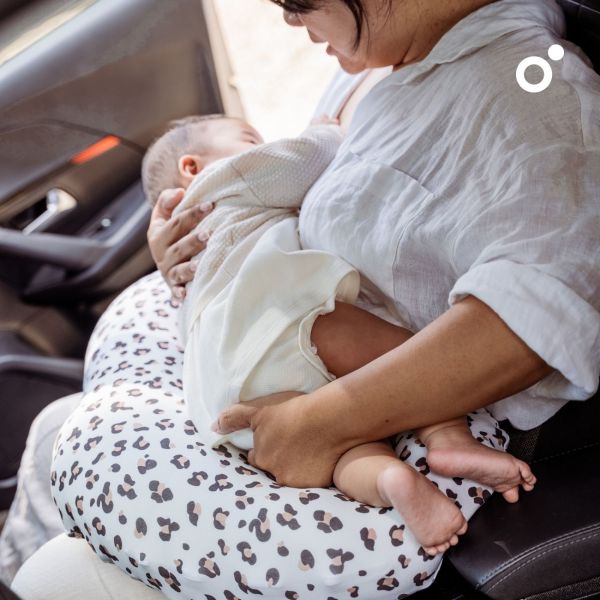 Coussin d’allaitement compact Softy Leopard Cream