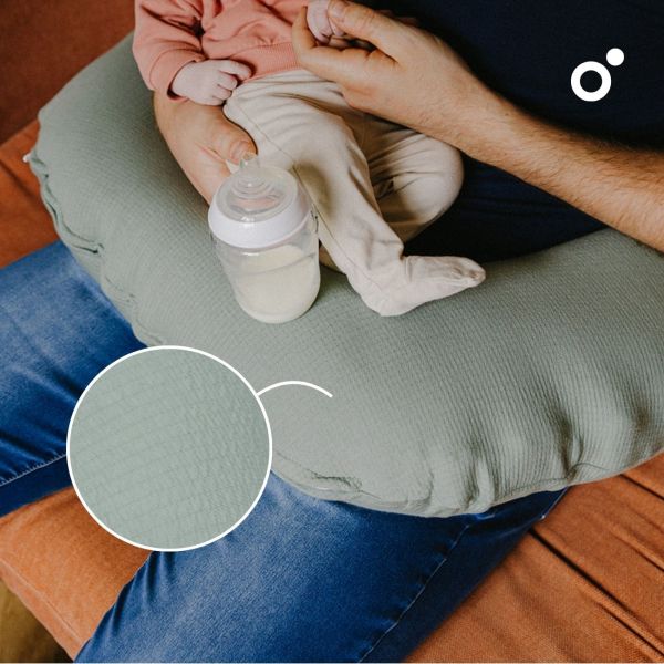 Coussin d’allaitement compact Softy Tetra Jersey Green