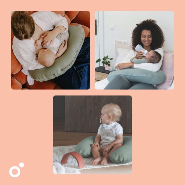 Coussin d’allaitement compact Softy Tetra Jersey Green