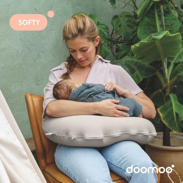 Coussin d’allaitement compact Softy Tetra Jersey Sand