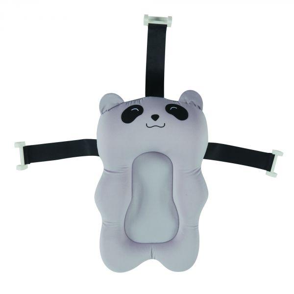 Coussin de bain panda gris