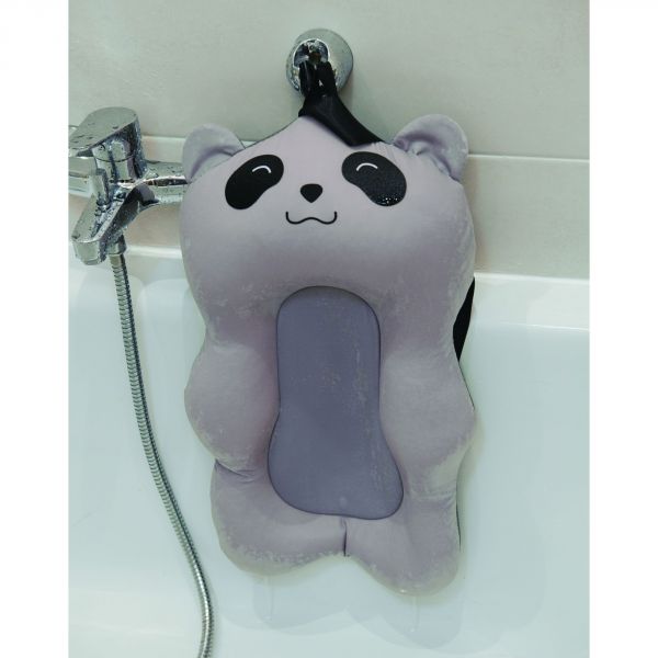 Coussin de bain panda gris