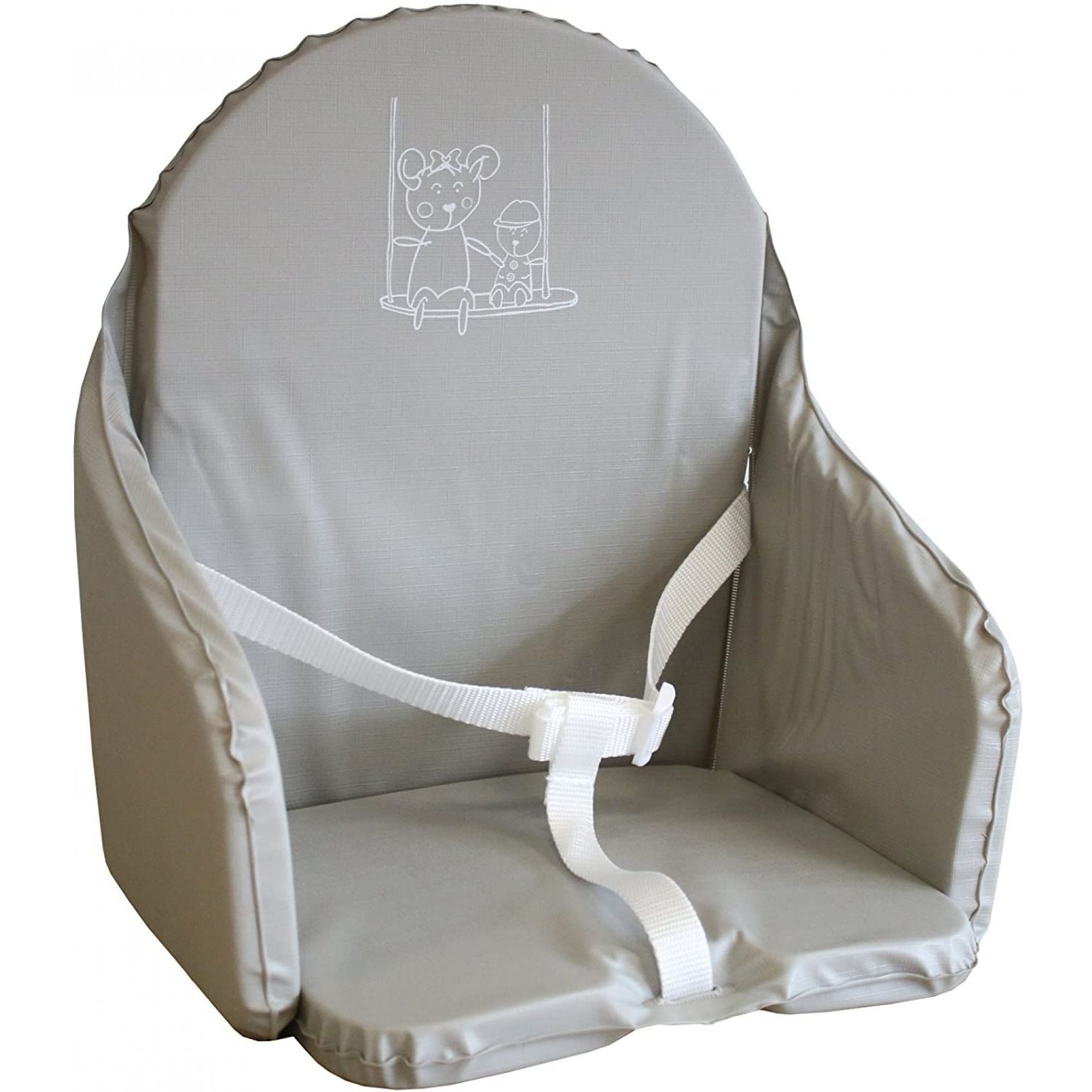 Harnais chaise haute Gris - Made in Bébé