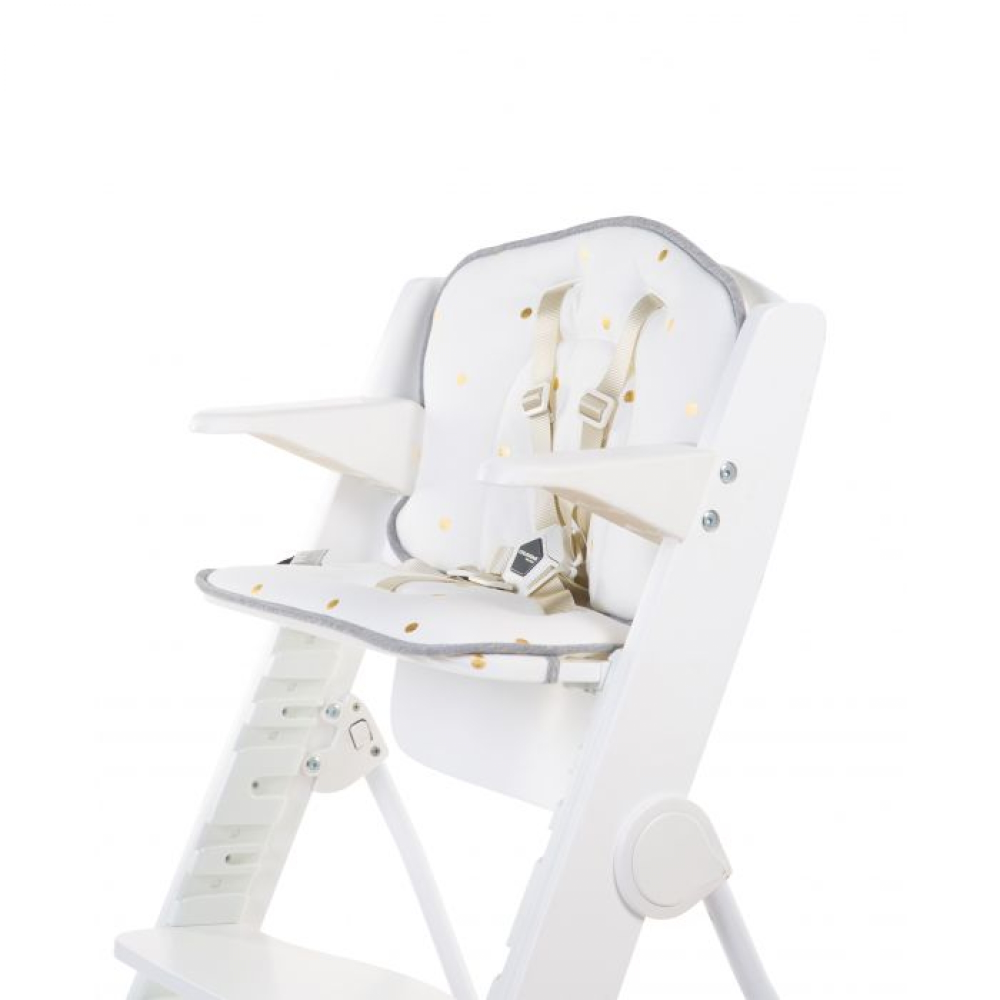 Childhome Coussin Chaise Haute Lambda Gold Dots Made In Bebe