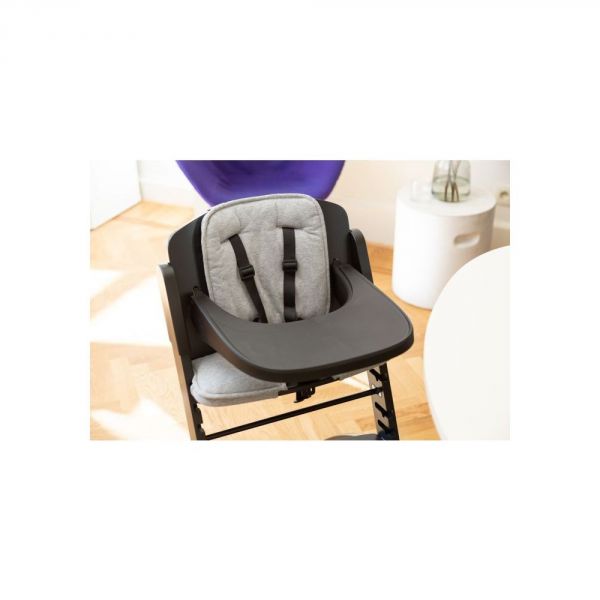 Coussin de chaise Evosit jersey gris