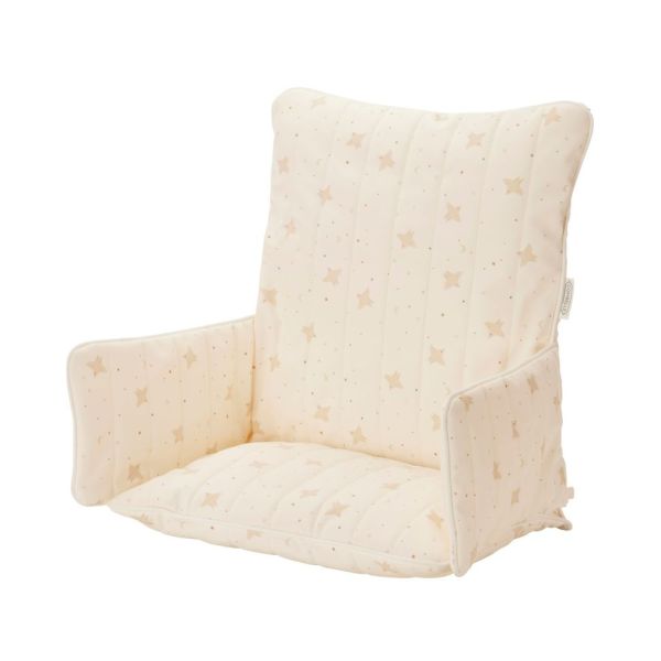 Coussin de chaise haute ouatiné Hirondelles écru