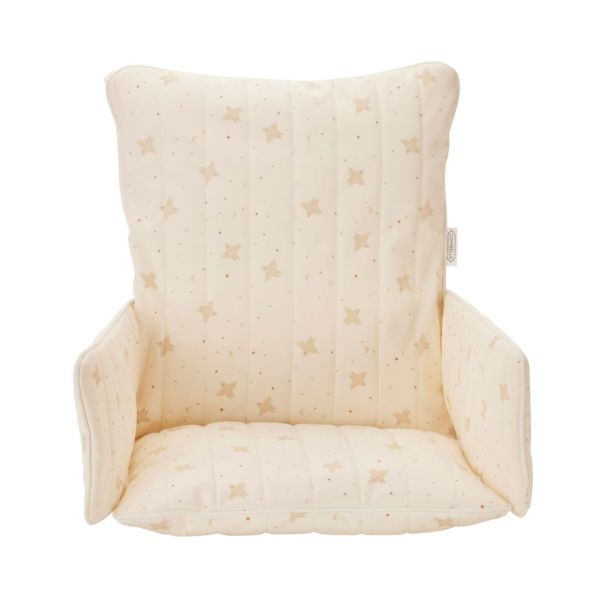 Coussin de chaise haute ouatiné Hirondelles écru