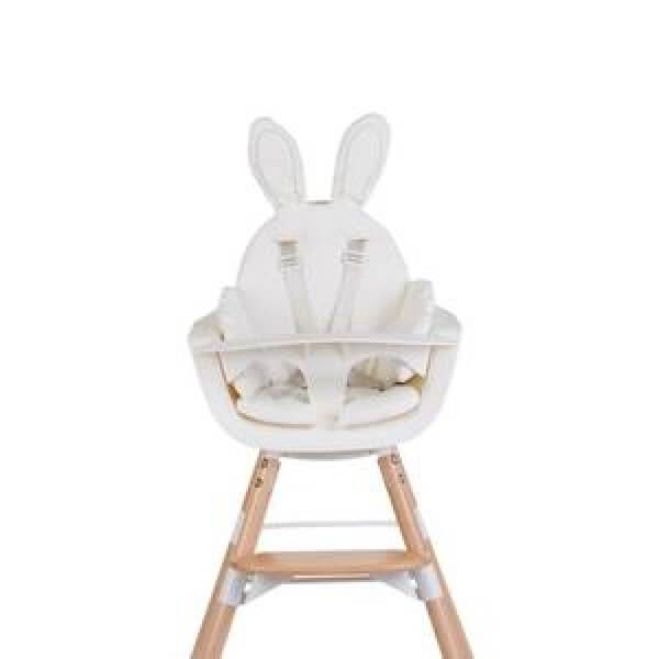 Coussin chaise haute universel Lapin Jersey Blanc