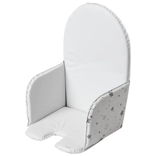 Coussin de chaise haute universel - Etoiles grises - 28X38CM