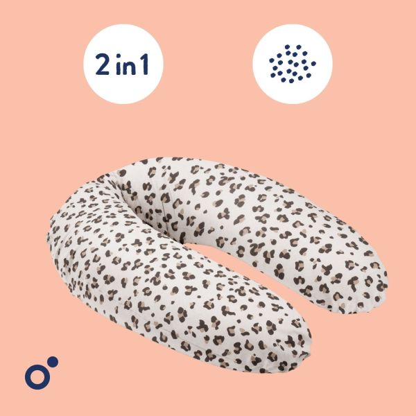 Coussin de maternité Buddy allaitement Leopard Cream