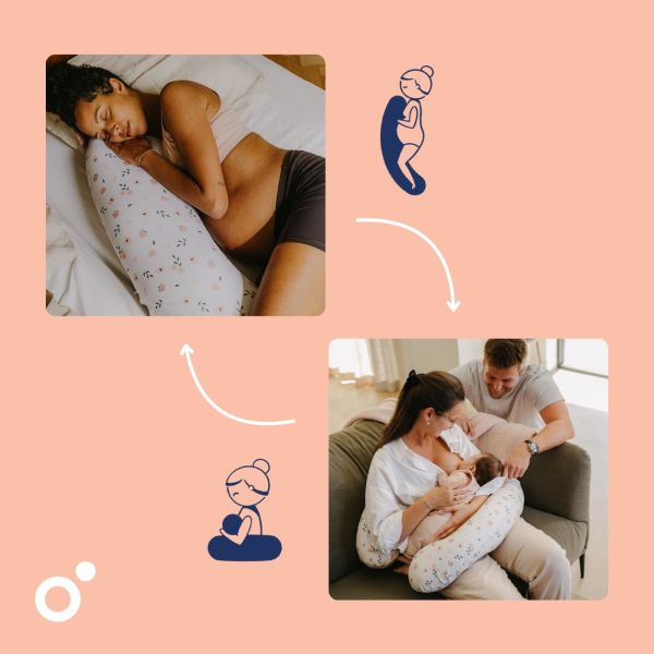 Coussin de maternité Buddy allaitement Peaches