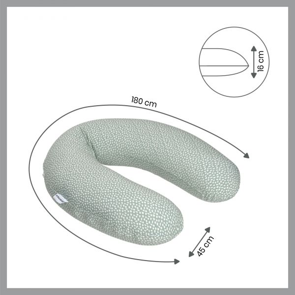 Coussin d'allaitement doomoo Buddy Cloudy Kaki