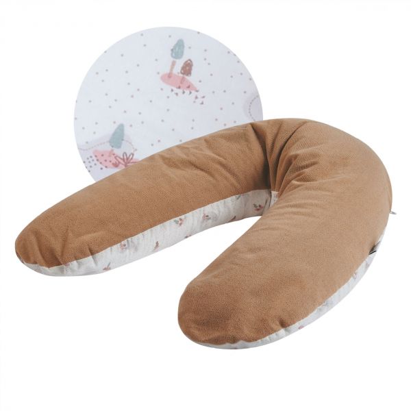 Coussin d'allaitement éponge noisette