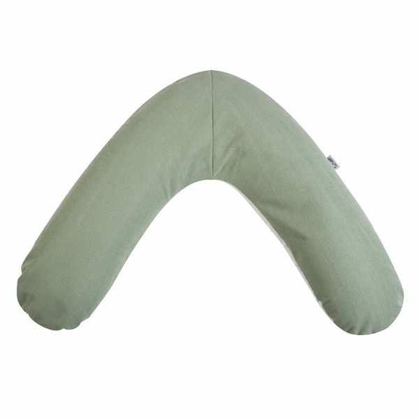 Coussin d'allaitement éponge vert sauge