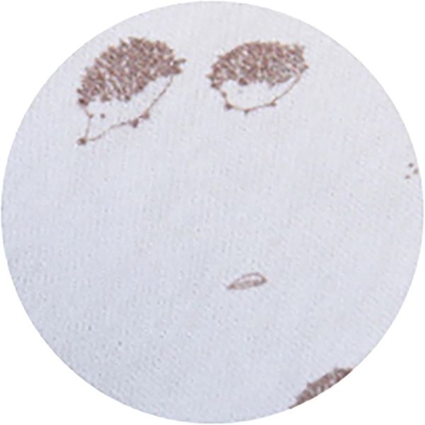 Coussin de maternité et d'allaitement Jersey coton Ecru / Hérissons