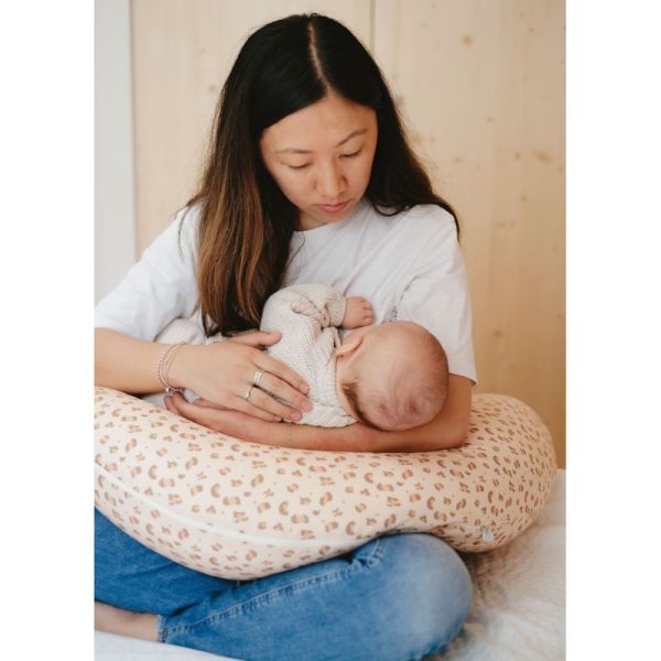 Coussin d'allaitement Jersey Léopard