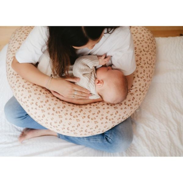 Coussin d'allaitement Jersey Léopard
