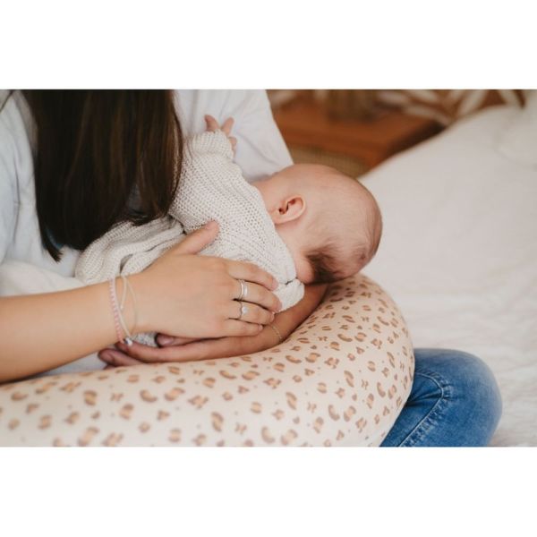 Coussin d'allaitement Jersey Léopard