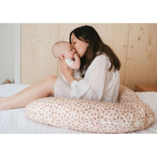 Coussin d'allaitement Jersey Léopard
