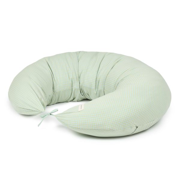 Coussin d'allaitement Stories Green Lemon Grid