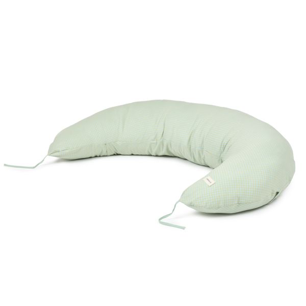 Coussin d'allaitement Stories Green Lemon Grid